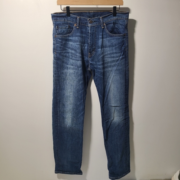 Levis 505 Blue distressed Jeans 32x32 - Picture 1 of 6